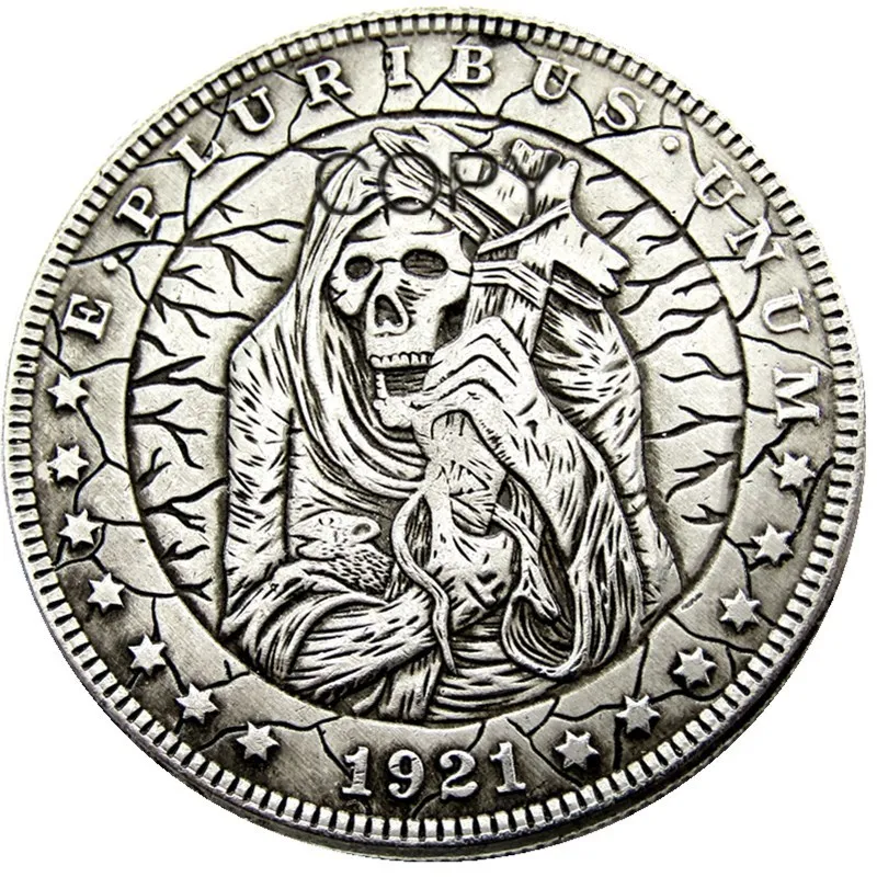 HB(37) США Хобо Морган доллар посеребренные копии монет | Дом и сад