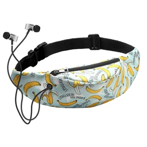 Женская поясная сумка с принтом банана, водонепроницаемая поясная сумка для женщин, Дорожный Чехол для телефона, кошелек, поясная сумка, Женская поясная сумка