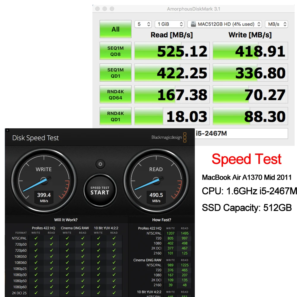Новый 128 ГБ 256 512 1 ТБ SSD для Apple Macbook Air A1369 A1370 HDD твердотельный накопитель Mac 2010 2011 MacBook