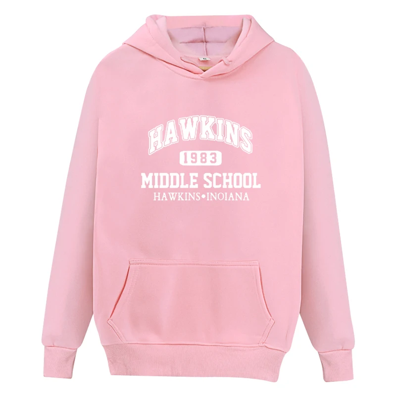 Толстовка HAWKINS с принтом повседневная одежда капюшоном для мужчин и женщин