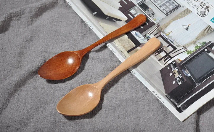Retro Wooden Spoon Kitchen Cookware Tool Soup Tea Dining | Дом и сад