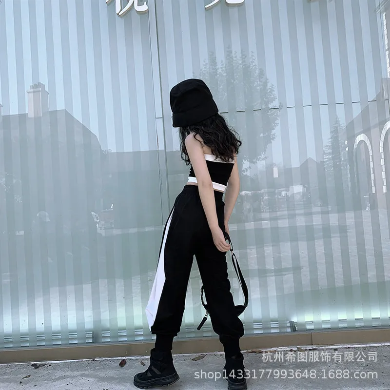 2020 summer new girl tube top suit short vest casual pants foreign two-piece tide | Детская одежда и обувь