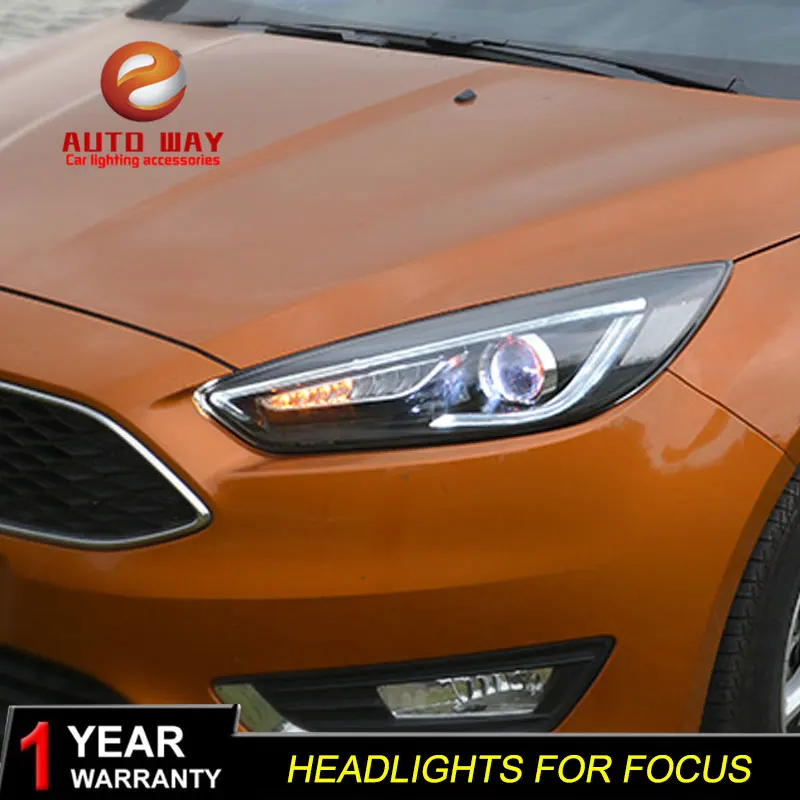 Стайлинг автомобиля 2 шт./1 комплект светодиодный фары ford focus Головной фонарь фара