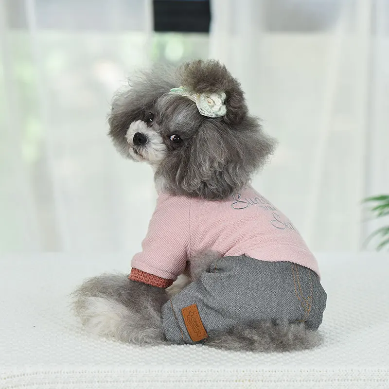 Warm Dog Clothes Autumn and Winter 2020 Costumes Pet Four-Legged Clothing Ropa Para Perro Jumpsuits for Dogs | Дом и сад