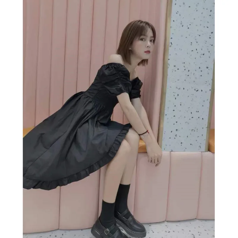 Женское летнее длинное платье сарафан школьные платья для длинных черных и темно