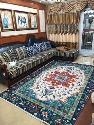 저렴한 둥근 모양의 만다라 문화 장식 카펫/Kilim 패턴 거실 카펫/지상 매트, 큰 크기 페르시아어 머리맡의 카펫