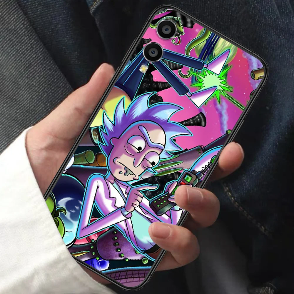 

Mortys Cartoon Anime Ricks Phone Case For HUAWEI Honor 6 7 8 A S 9 X Mate 10 20 30 i Lite Pro Y7 2019 black Cover 3D Back Soft