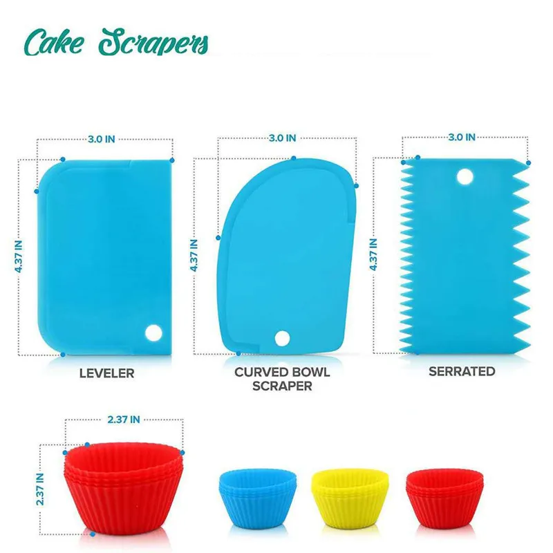 

106pcs/set 10 Inch Cake Turntable Set Cake Decorating Kit Pastry Tube Fondant Tool Kitchen Dessert Baking Pastry Supplies