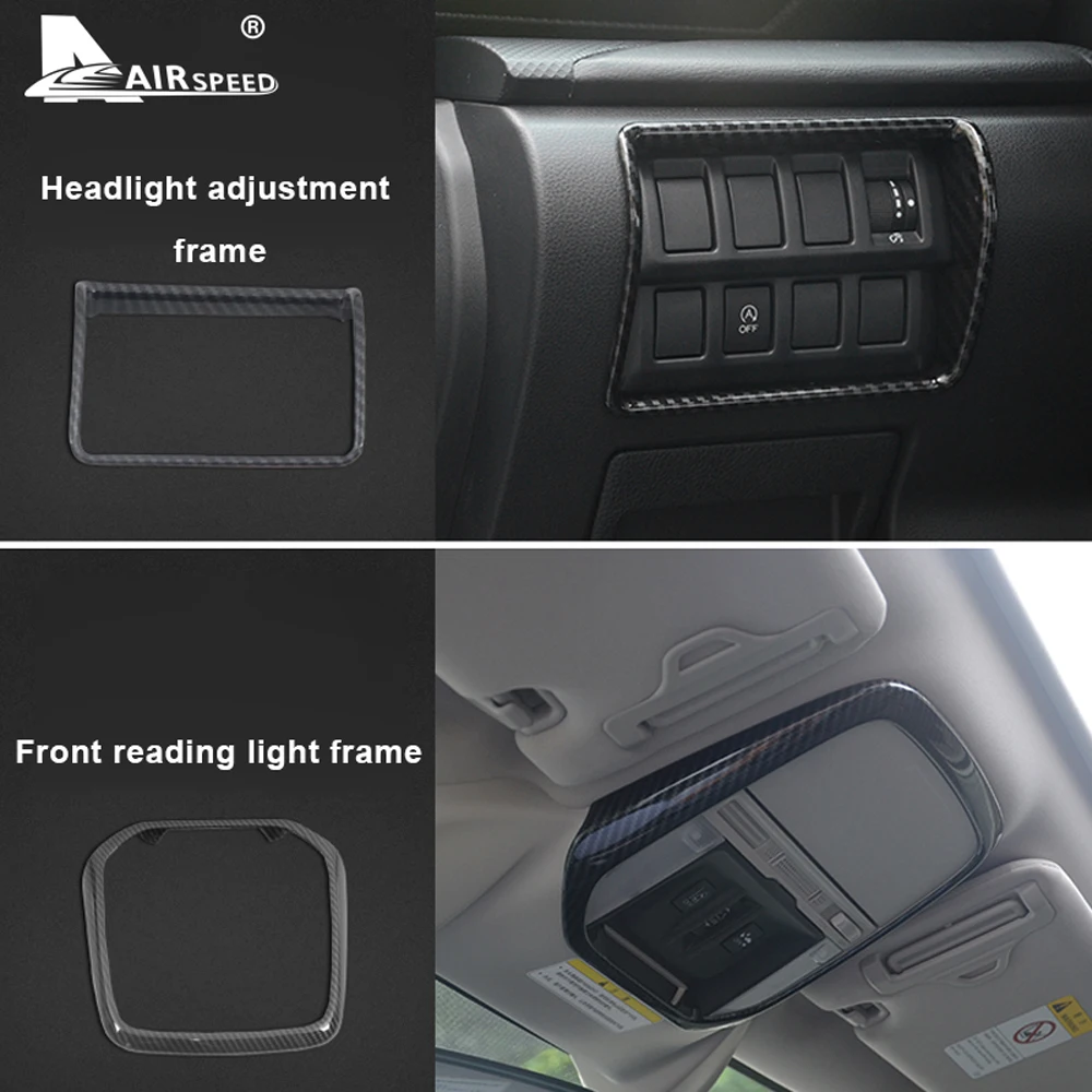 

AIRSPEED ABS Carbon Fiber Texture for Subaru Forester 2019 Accessories Car Decoration Cover Stickers Trim Interior Car Styling