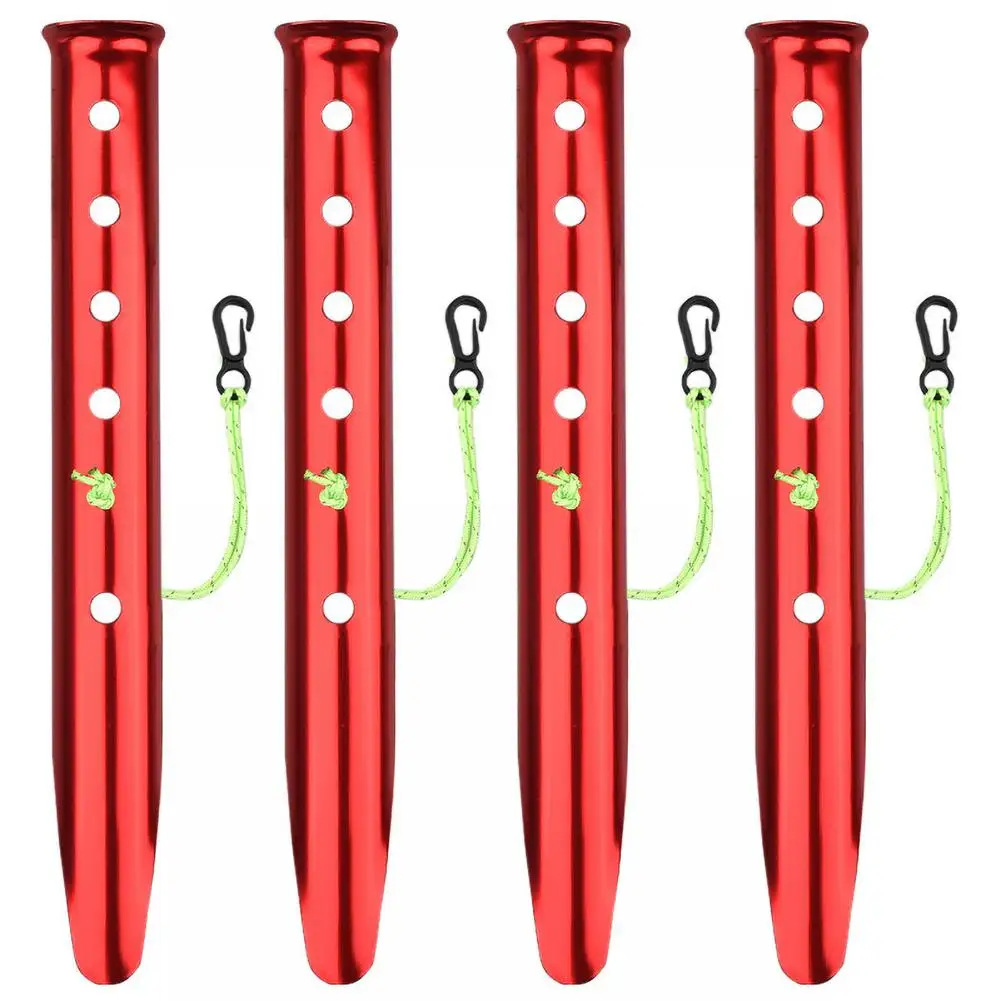 Tent Stakes Metal Garden Camping Tool Set Landscape Pins Lawn For Weed Barrier Fabric Ground Cover Fix Ten | Спорт и развлечения