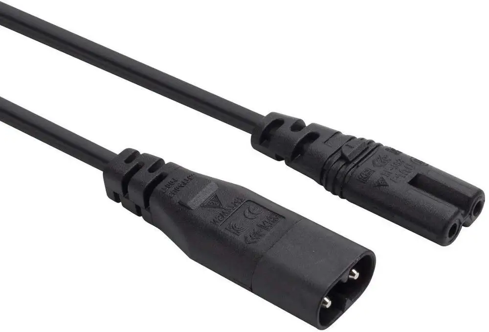 Штекер IEC 60320 C8 к гнезду C7 штекер гнездо удлинитель Главный кабель адаптера