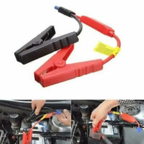 

Battery Portable Emergency Start Car Jump Starter Air Booster Charger Leads 12V Strong Alligator Clamp Clip With EC5 Plug Connec