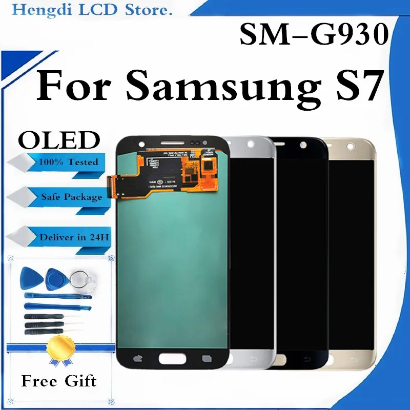 ЖК дисплей для Samsung S7 G930 сенсорный экран дигитайзер Galaxy G930F Замена дисплея|Экраны