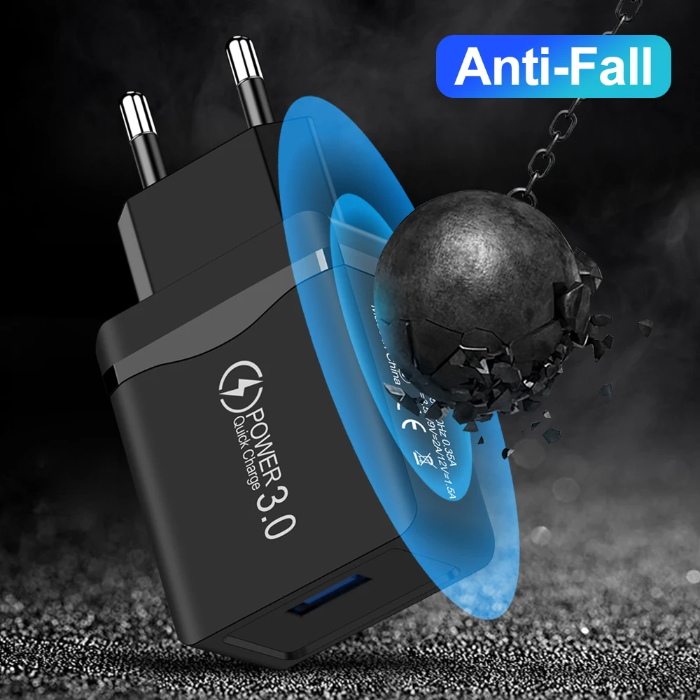 Быстрое зарядное устройство Quick Charge 3 0 18 Вт QC USB-зарядное мобильный телефон для iPhone