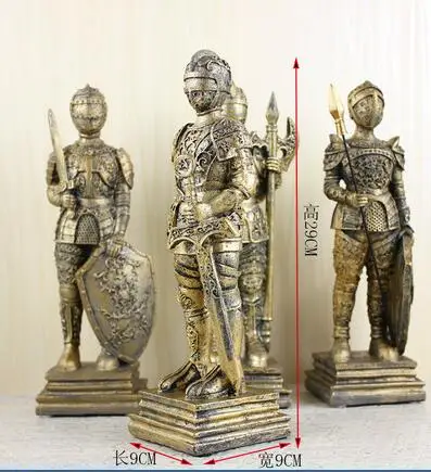 [MGT] средневековая Европейская Оловянная скульптура самурайского воина/кукла