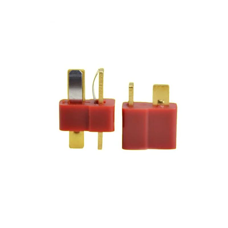 

10PCS T Plug Male Female Fire Prevention Gold-plated High Heat Resistance Aerial Model Accessories For FPV RC Drone Quadcopter