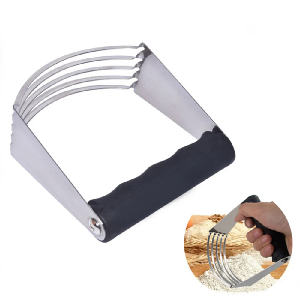 

Stainless Steel Soft Grip Pastry Blender Dough Cutter Flour Mixer Cake Pie Kit