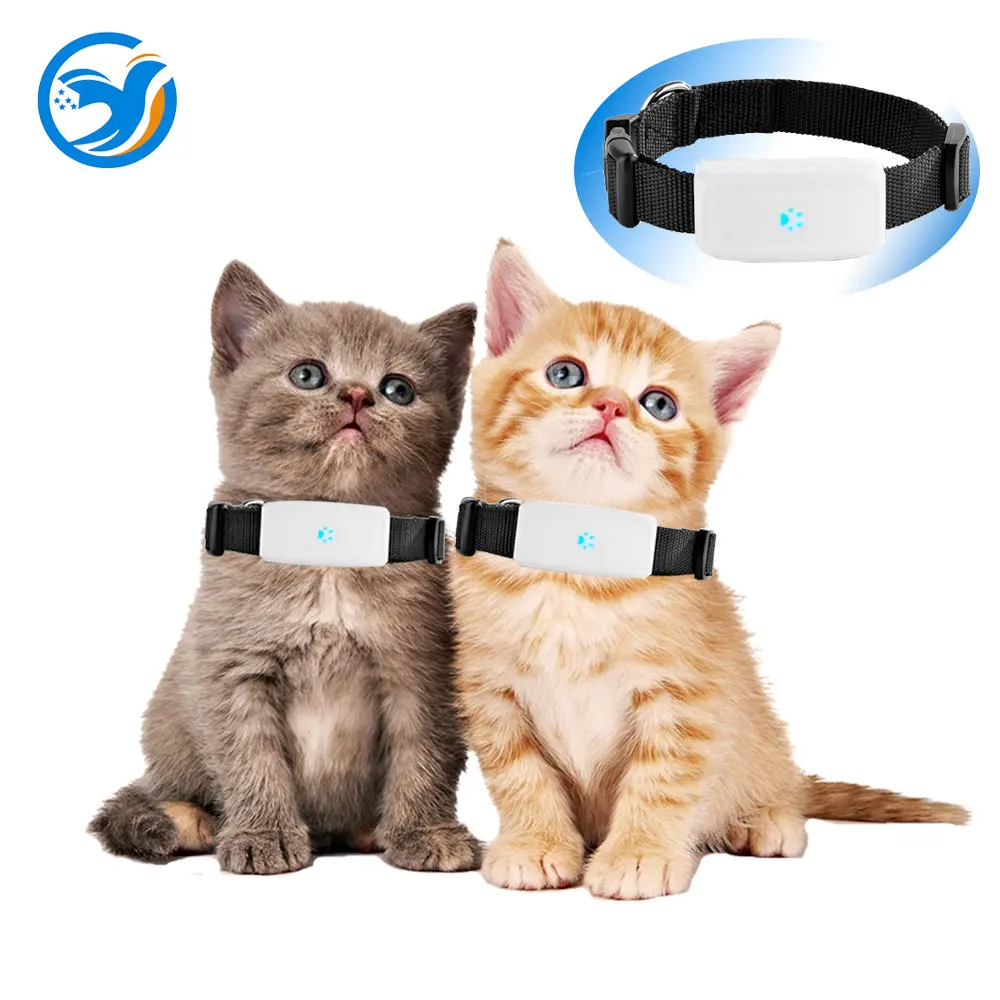 Мини ошейник для домашних животных TK911 GPS + LBS WIFI локатор собак 200 часов работы в