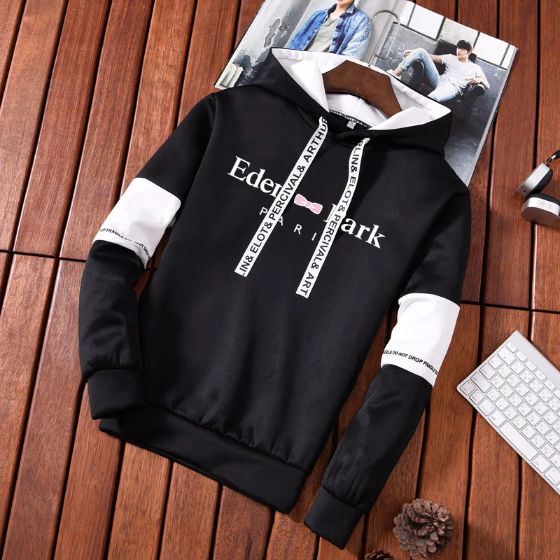 

Men Leisure Hooded Sportswear Men's Street Clothes Jogging Fitness Sweatshirt For Youth Male