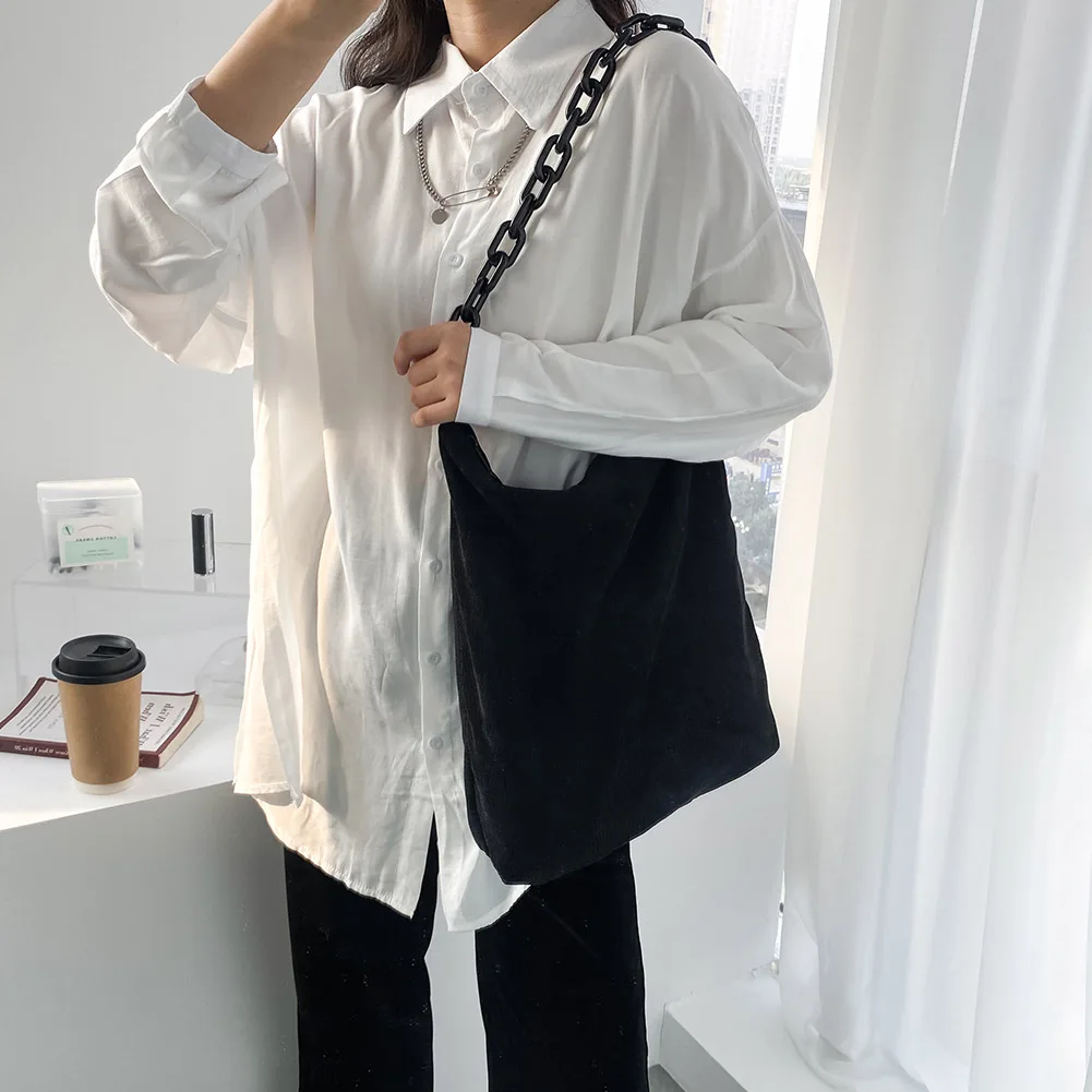 Новинка 2021 модные вельветовые сумки через плечо в стиле ретро Сумка с