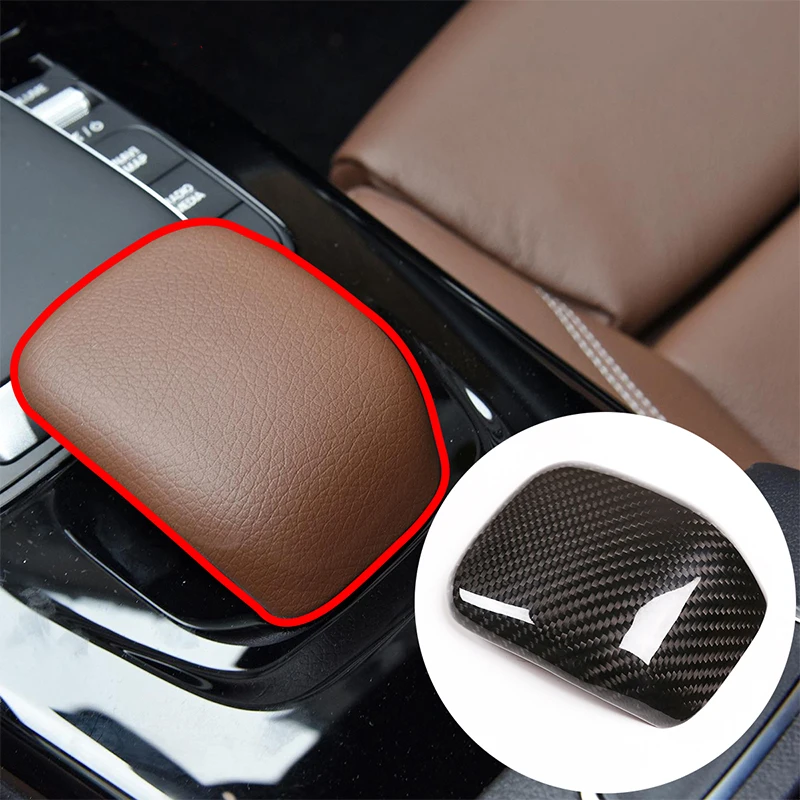 Real carbon fiber car interior,Central control armrest box decorative cover for Mercedes-Benz A-Class CLA W117 W118 2019-2021