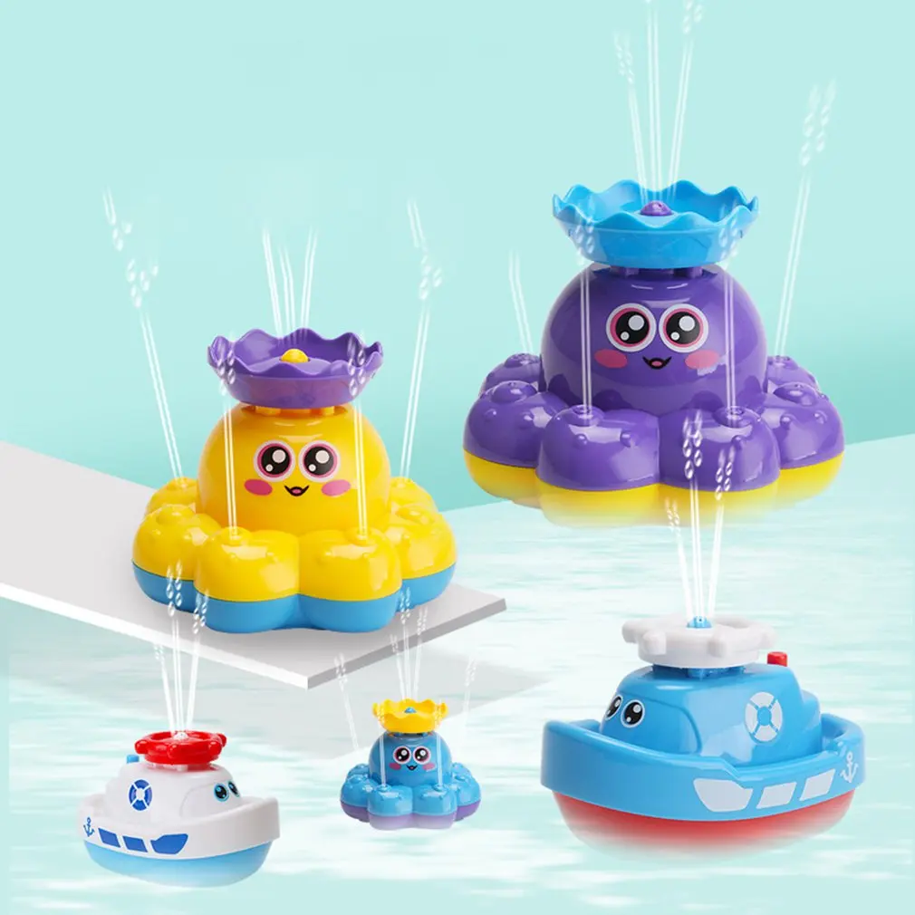 Детский Электрический спрей для воды Игрушки ванны (без батареи) душа Осьминог