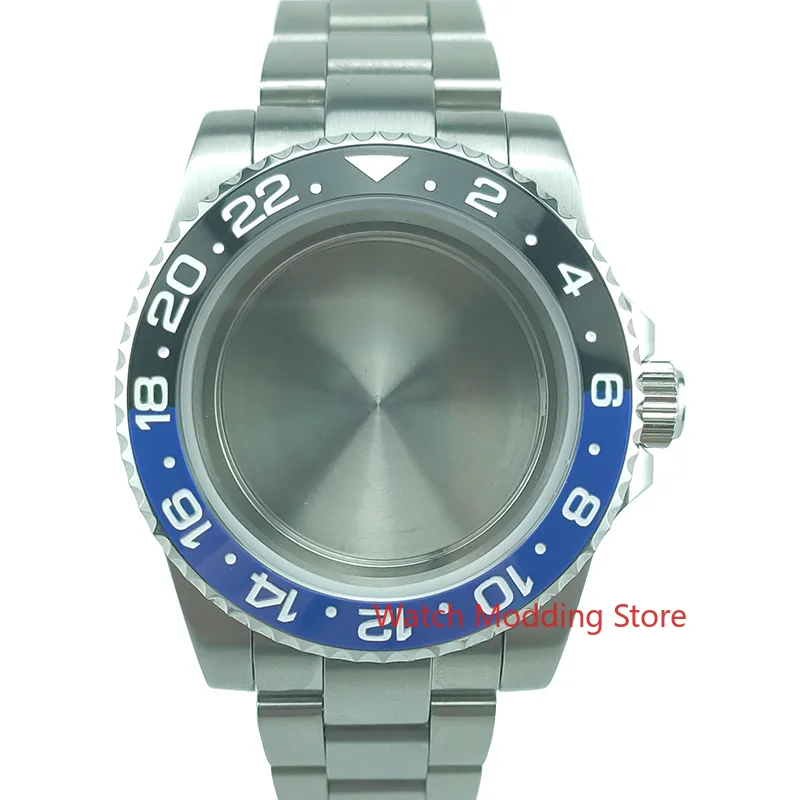 Горячая 100 м тестирование WR 40 мм белый/золотистыми надписями часы чехол с браслет