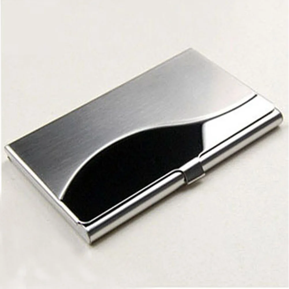 

Unisex Protection Stainless Steel Table Portable Storage Durable Accessory Smooth Travel Office Business Card Case