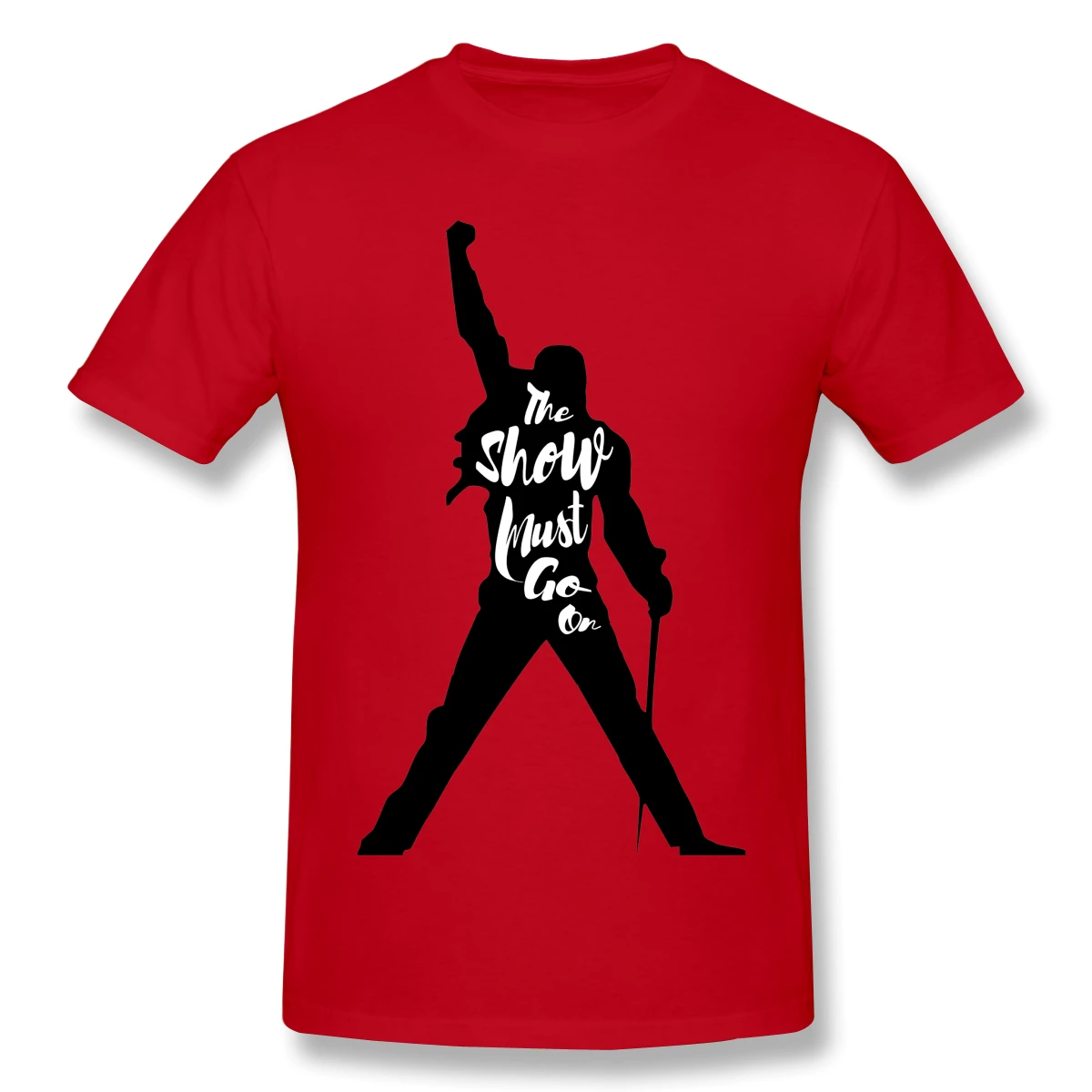Freddie Mercury The Show Must Go On Art Pr мужская Базовая футболка с коротким рукавом милые R250