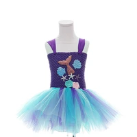 Hot-selling Mermaid Princess Dress Girls Tutu Dress Childrens Clothing Kid girls cosplay Costume Party Dress Birthday Cospaly