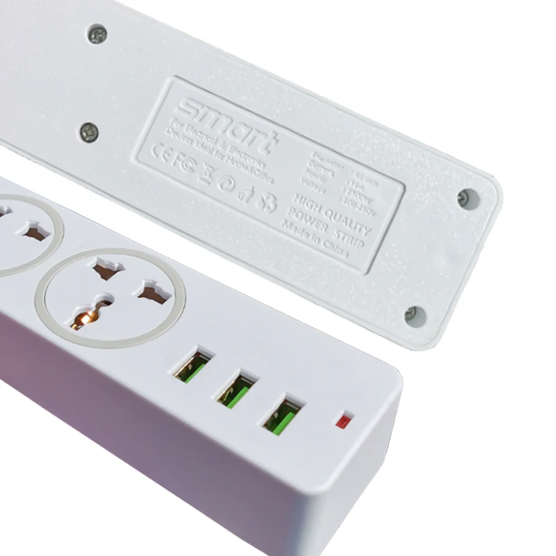 Штепсельная Вилка европейского стандарта 2 м удлинитель универсальная лента