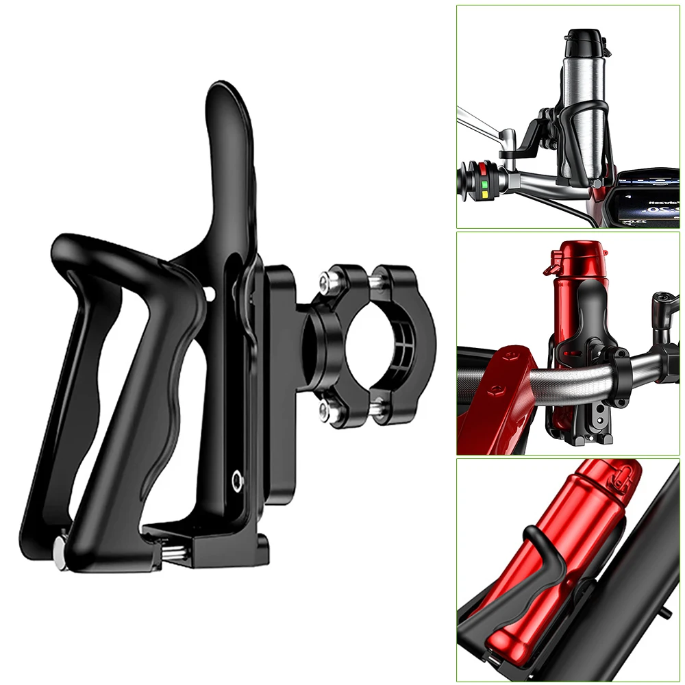 Barato Soporte Universal Para Bebidas De Motocicleta, Soporte De Taza Para Bicicleta, Para ATV, Dirt Bike, Soporte Para Botellas De Agua, De Aleación De Aluminio, Ajustable