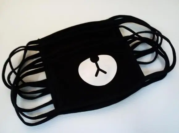 300 шт маска для лица унисекс хлопковая Пылезащитная с рисунком аниме Счастливый