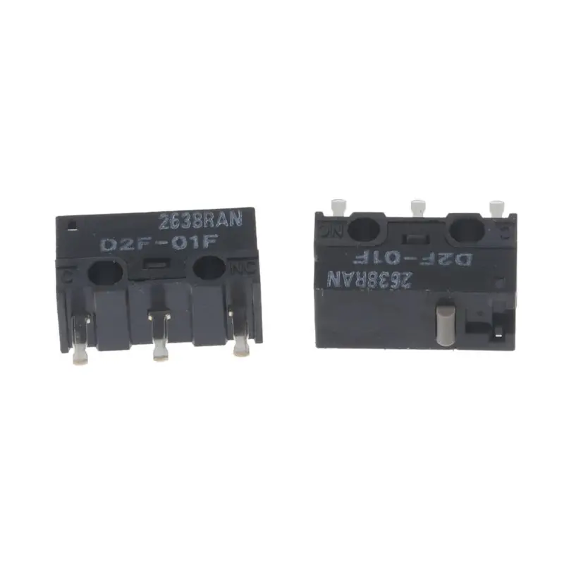 

2Pcs Original Mouse Micro Switch D2F-01F Gray Dot Gold Alloy Contacts