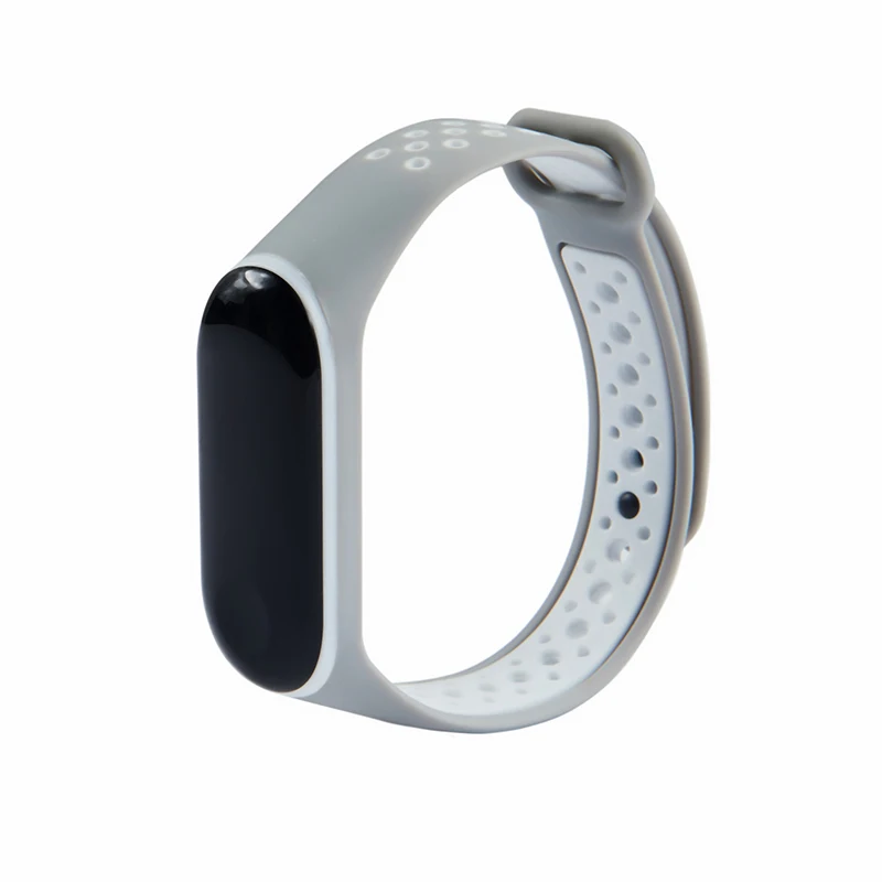 M3/4 1 шт. Сменные Ремешки для наручных часов для Xiaomi 3/4 двойной цвет популярный высококачественный браслет силиконовый ремешок