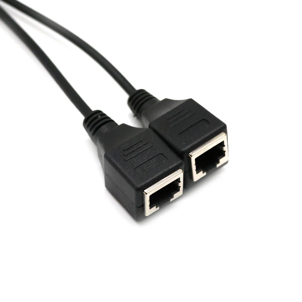 Разветвитель RJ45 с 1 штекера на 2 гнезда сетевой Сплиттер LAN Ethernet 2-ходовой адаптер