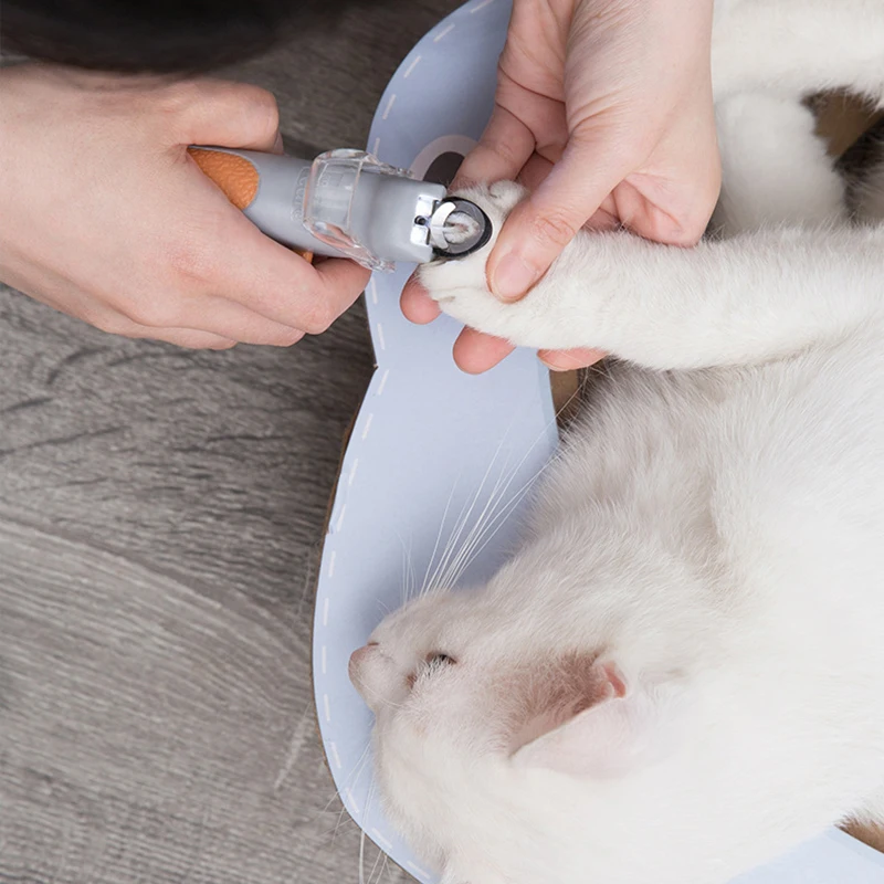 Собака кусачки для ногтей легко держать когтей кошки машинка стрижки с Led