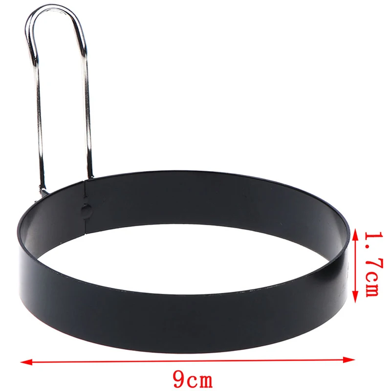 2 шт. антипригарная форма из нержавеющей стали для яиц с ручкой круглые Блинные