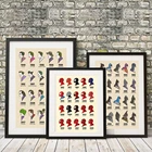 Винтажный супергерой Бэтмен Эволюция человека-паука Холст плакат настенное Искусство гостиная домашний декор Фреска