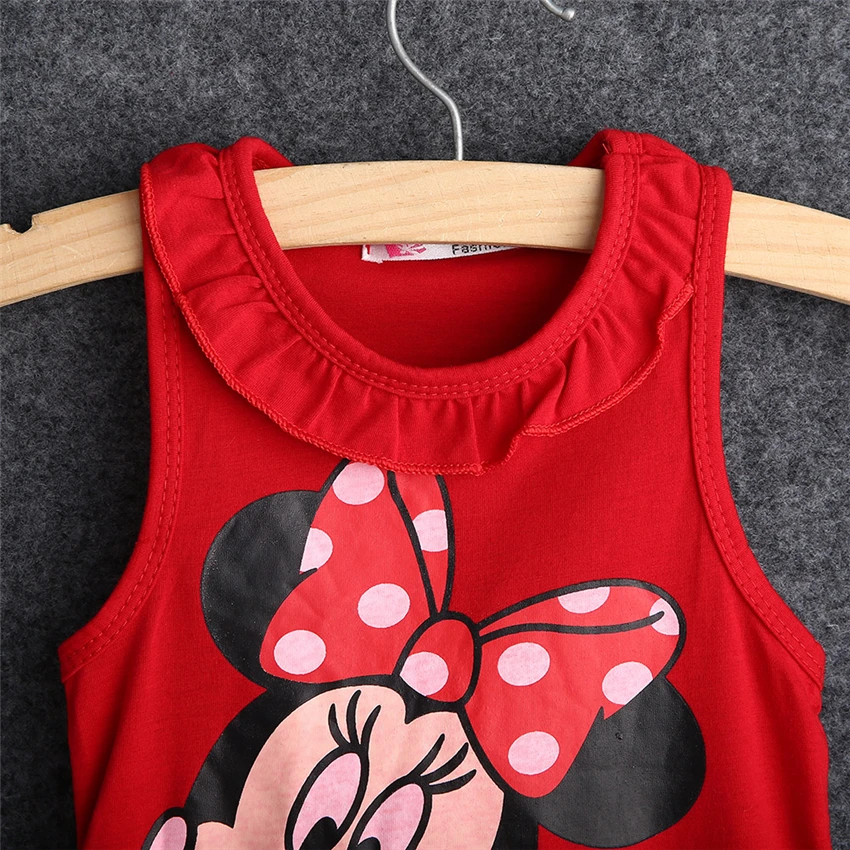 Платье для маленьких девочек 2019 г. Летние топы из 100% хлопка платье без рукавов