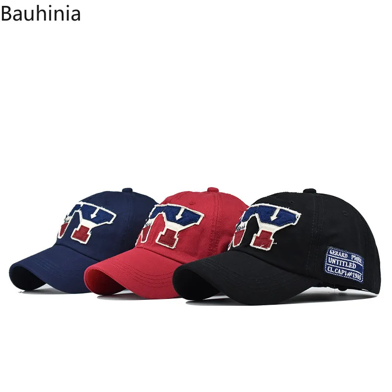 2020 новый Нью-Йорк трехмерная вышивка бейсболка модный папа шляпа сезон: