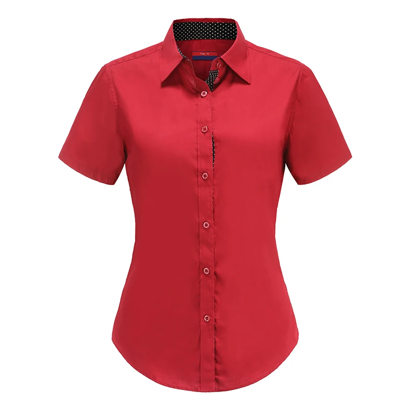 Женская блузка с коротким рукавом белая/черная желтыми пуговицами модель