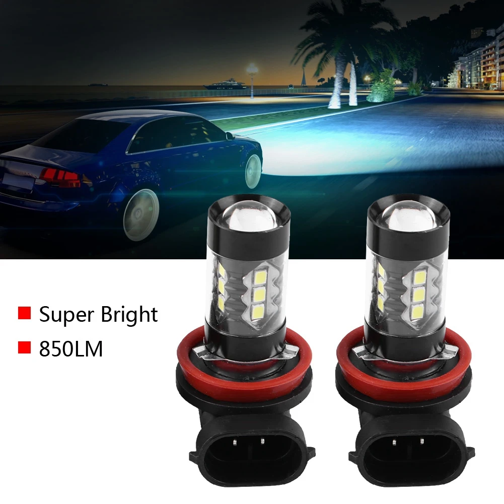 2 * H11 H8 12V-24V Led Canbus без ошибки противотуманные лампы дневного Светильник Тюнинг
