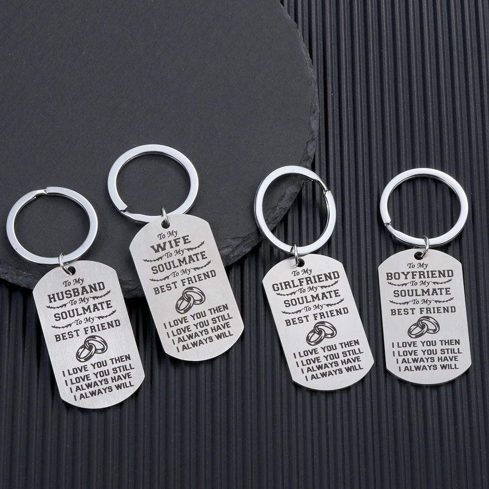 Новый модный унисекс брелок из нержавеющей стали семейный персонализированные