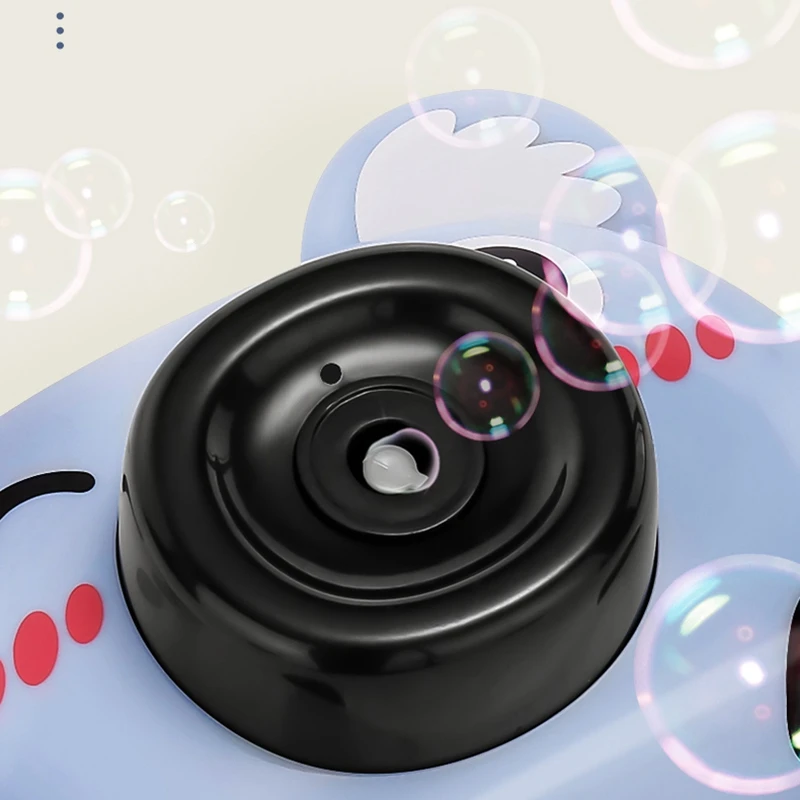 

Baby Electric Fan Bubble Machine Outdoor Toys for Kids Girls Blower Bubble Camera Toy with Light Music
