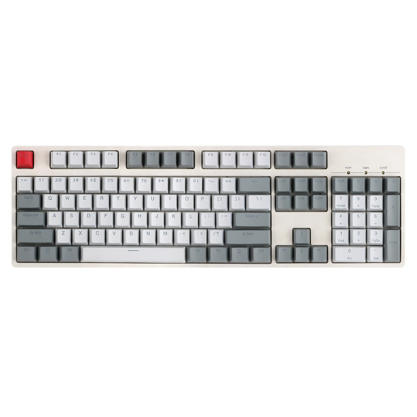 

PBT word transparent gray white OEM key cap 87 104 108mx1.0 6.0 8.0 mechanical keyboard