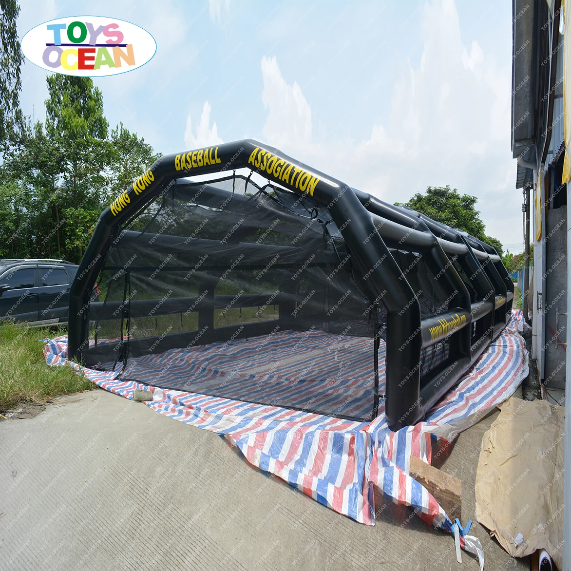 Seald тип надувные ватин клетка сетка оптом гигантский надувной матрац спортивных