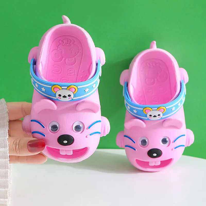 

Cute Rat Slippers Boys Girls Summer Beach Clogs Kids Garden Shoes Animal Designer Slides Children's Slippers Toddlers Mule Clogs