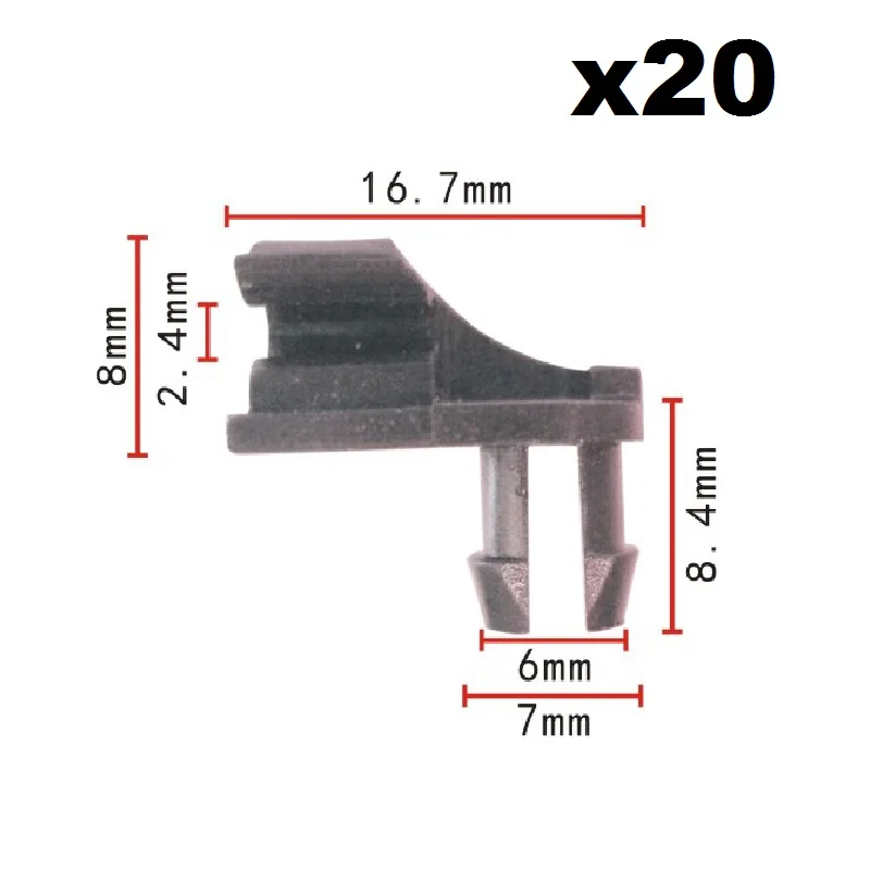

20x нейлон для Honda Dofeng Sunroof chute Соединительная пряжка