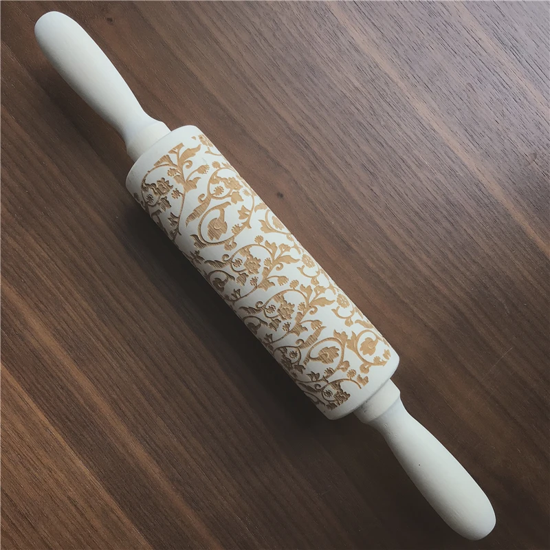 Рождественский олень деревянная Скалка тиснение выпечки печенье фондан пирог